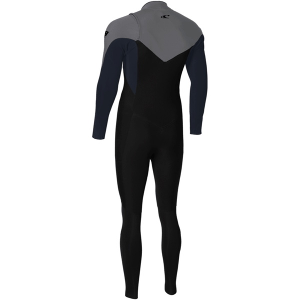 2026 O'Neill Mens Epic 3/2mm Chest Zip Wetsuit 5646 - Black / Slate / Smoke